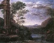 Claude Lorrain Landscape with Ascanius Shooting the Stag of Sylvia Germany oil painting artist